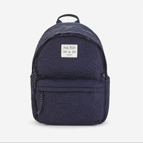Quilted Navy Backpack - Picture 5 of 10
